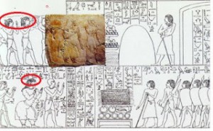 ukiran di dinding Kuil Hatshepsut 